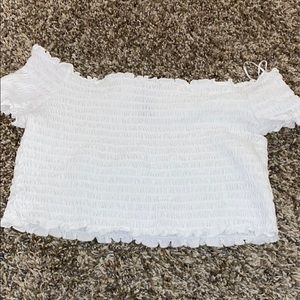 H and M off the shoulder top